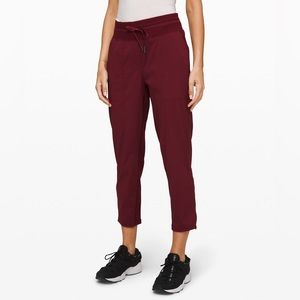 Lululemon Dance Studio Crop, Deep Rouge, Size 4